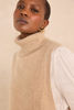 Picture of LIGHT TAUPE WOOL SLEEVELESS CAPE QUEEN